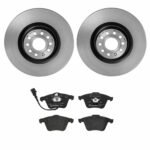 Brembo OE Front Brake Kit with Low Metallic Pads VW/Audi (345mm)