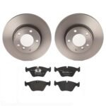 Brembo OE Front Brake Kit with Low Metallic Pads BMW (296mm)