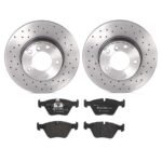 Brembo OE Rear Brake Kit with Low Mettalic Pads 02-05 Jaguar X-Type (280mm)