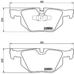 Brembo OE Prem LowMet Pads (Rear) - BMW - Image 2