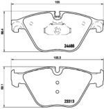 Brembo OE Prem LowMet Equivalent Pads (Front) - BMW - Image 2