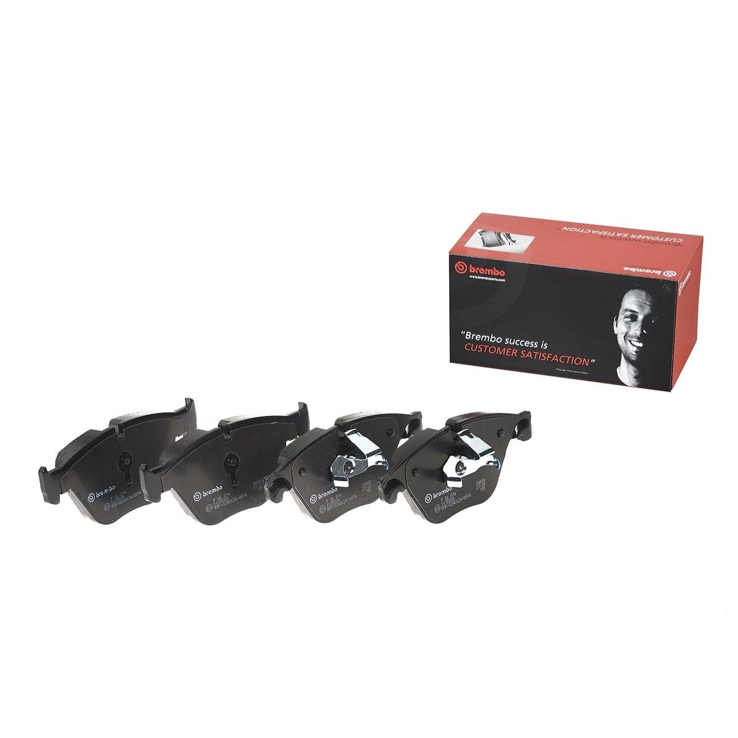 BR_P06074_Kit.jpg Brembo OE Prem LowMet Equivalent Pads (Front) - BMW - Image 1
