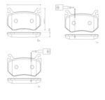 Brembo OE LowMet Brake Pads (Rear) - Alfa - Image 2