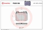 Brembo OE Prem NAO Ceramic Pads (Front) - Mercedes - Image 2