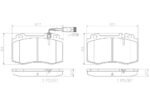 Brembo OE Prem NAO Ceramic Pads (Front) - Mercedes - Image 2