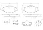 Brembo OE Prem NAO Ceramic Pads (Front) - Mercedes - Image 2