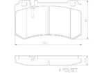Brembo OE Prem NAO Ceramic Pads (Rear) - Mercedes - Image 2