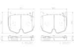 Brembo OE Prem NAO Ceramic Pads (Front) - Mercedes - Image 2