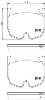 Brembo OE Prem LowMet Pads (Front) - Mercedes - Image 2