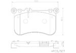 Brembo OE Prem NAO Ceramic Pads (Front) - Mercedes - Image 2