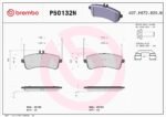 Brembo OE Prem NAO Ceramic Pads (Rear) - Mercedes - Image 2