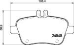 Brembo OE Prem LowMet Pads (Rear) - Mercedes - Image 2