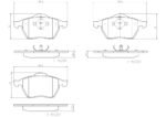 Brembo OE Prem NAO Ceramic Equivalent Pads (Front) - VW/Audi - Image 2