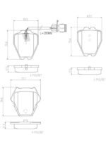 Brembo OE Prem NAO Ceramic Pads - Audi - Image 2