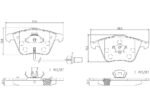 Brembo OE Prem NAO Ceramic Equivalent Pads (Front) - Audi - Image 2