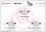 Brembo OE NAO Brake Pads (Rear) - Audi - Image 2
