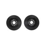 DFC Drilled and Slotted Rear Black Rotor Set (310x22mm) - VW/Audi / Mk5 / Mk6 / Mk7 / Mk8 / Golf / Jetta / & More