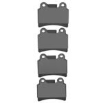 Dynamic Friction 2007-2009 Volkswagen Touareg Rear Low Metallic Track/Street Pads - Image 3