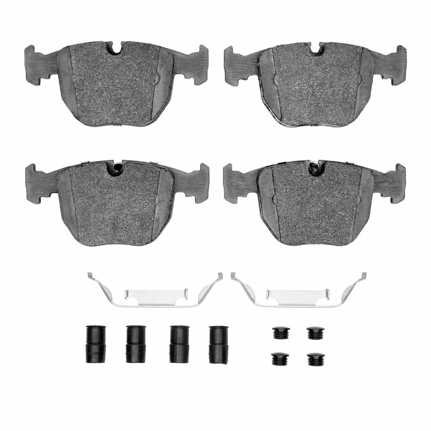 DF_1115068101_Fro.jpg Dynamic Friction 1995-2006 BMW X5 Front Active Performance Pads and Hardware Kit - Image 1