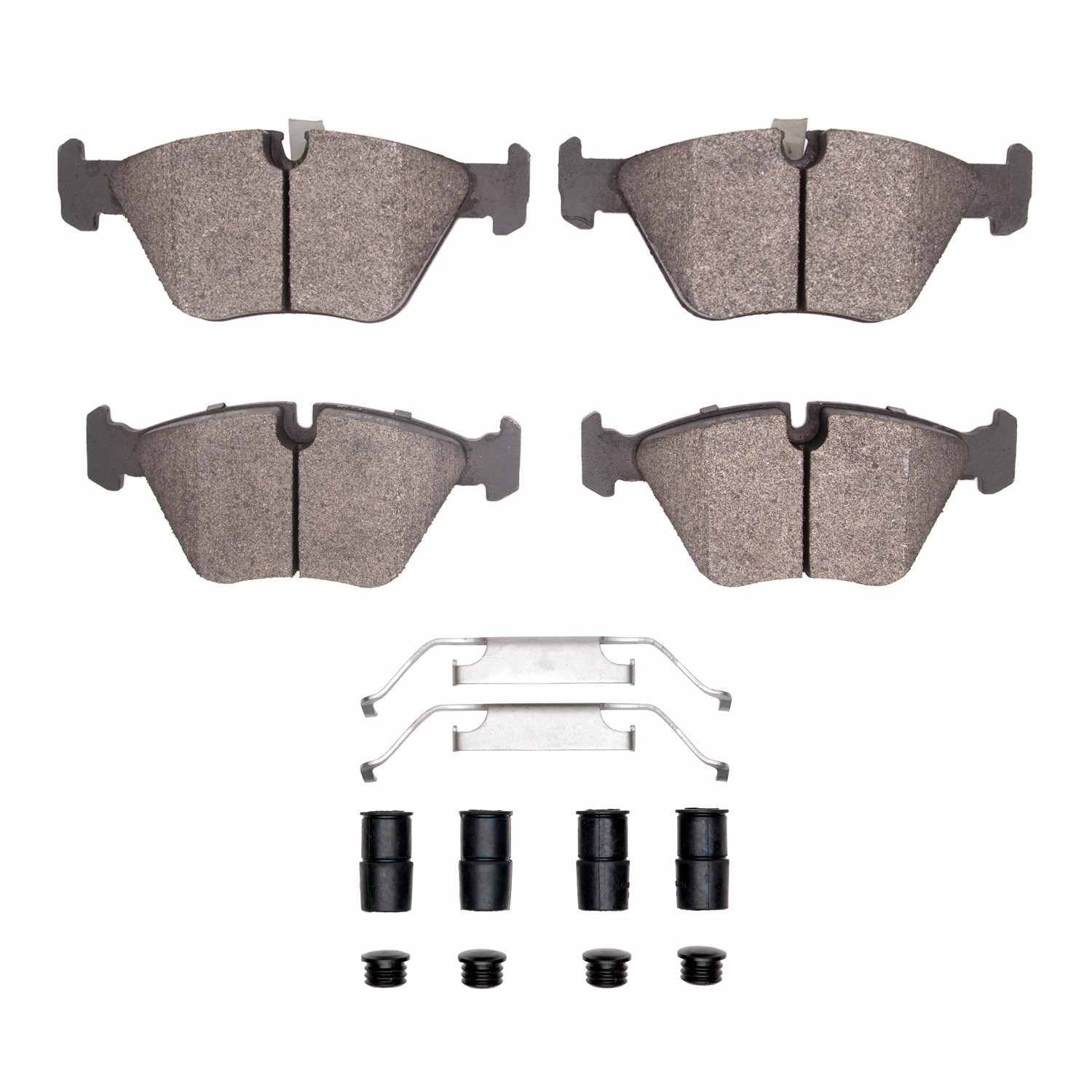 DF_1115094701_Fro.jpg Dynamic Friction 2006-2008 BMW M3 Front Active Performance Pads and Hardware Kit - Image 1