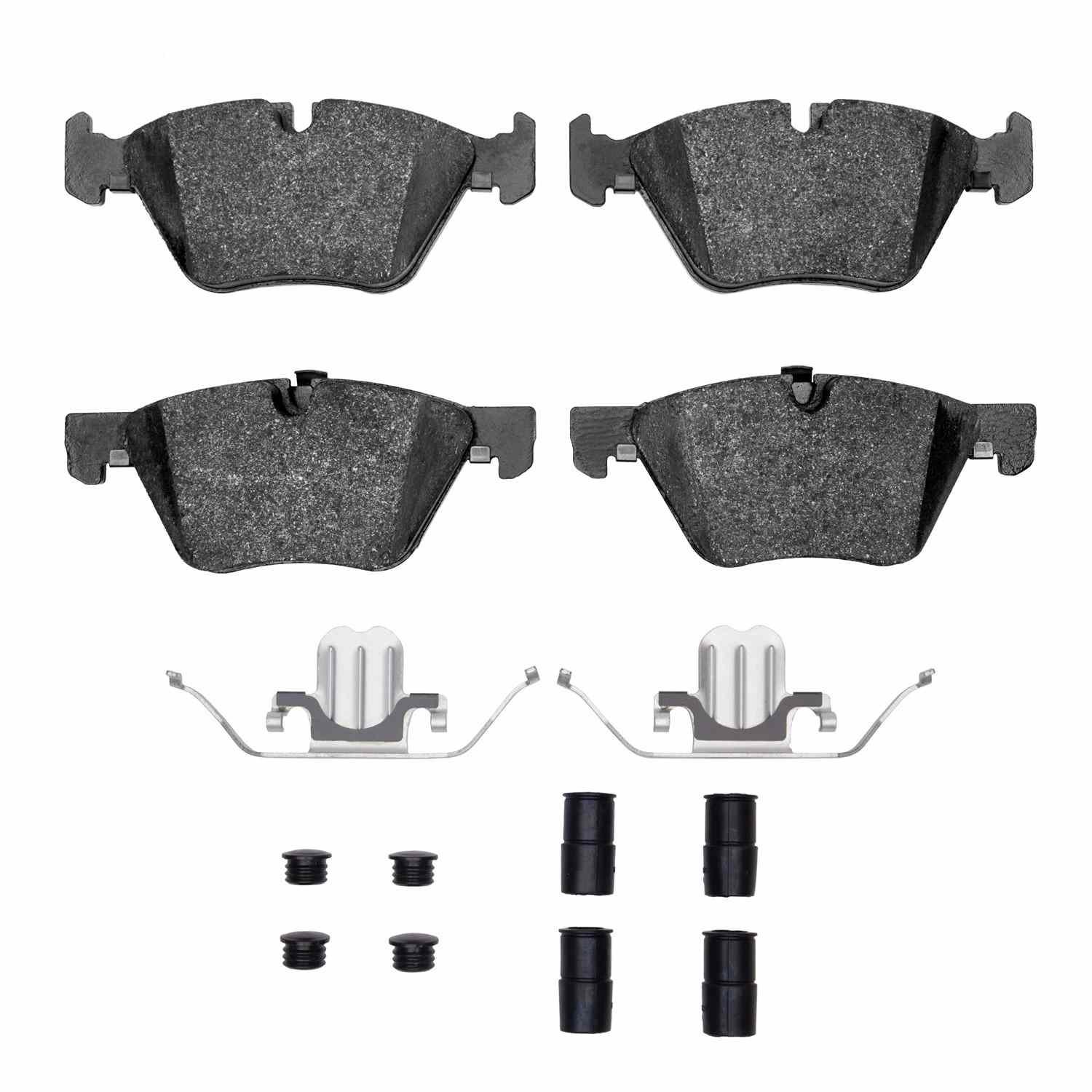 DF_1115106101_Fro.jpg Dynamic Friction 2006-2016 BMW 328i Front Active Performance Pads and Hardware Kit - Image 1