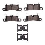 Dynamic Friction 2012-2023 Porsche 718 Boxster Rear Active Performance Pads and Hardware Kit