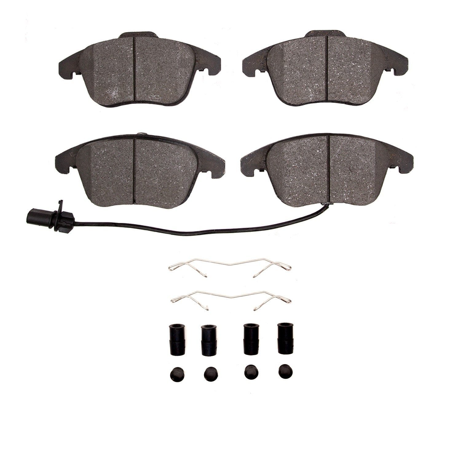 DF_1310153502_Fro.jpg Dynamic Friction 2008-2017 Audi A5 Front 3000 Ceramic Brake Pads and Hardware Kit - Image 1
