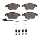Dynamic Friction 2008-2017 Audi A5 Front 3000 Semi-Metallic Brake Pads and Hardware Kit