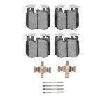 Dynamic Friction 2019-2021 BMW 330i xDrive Sedan Front 3000 Semi-Metallic Brake Pads and Hardware Kit