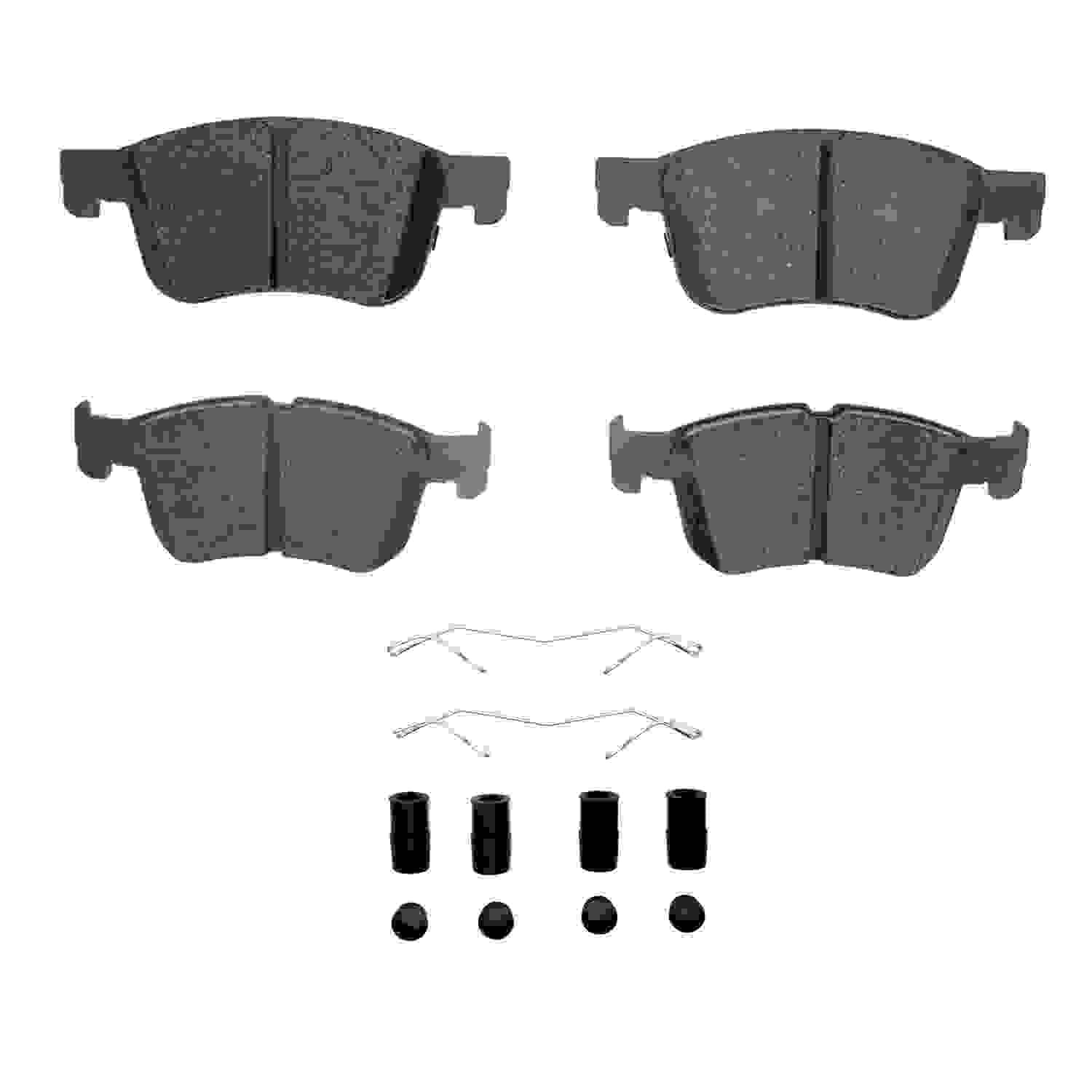 DF_1400230001_Fro.jpg Dynamic Friction 2020-2025 Ford Maverick Front Ultimate Duty Performance Brake Pads and Hardware Kit - Image 1
