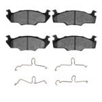 Dynamic Friction 1980-1984 Volkswagen Jetta Sedan Front 5000 Advanced Semi Metallic Brake Pads and Hardware Kit