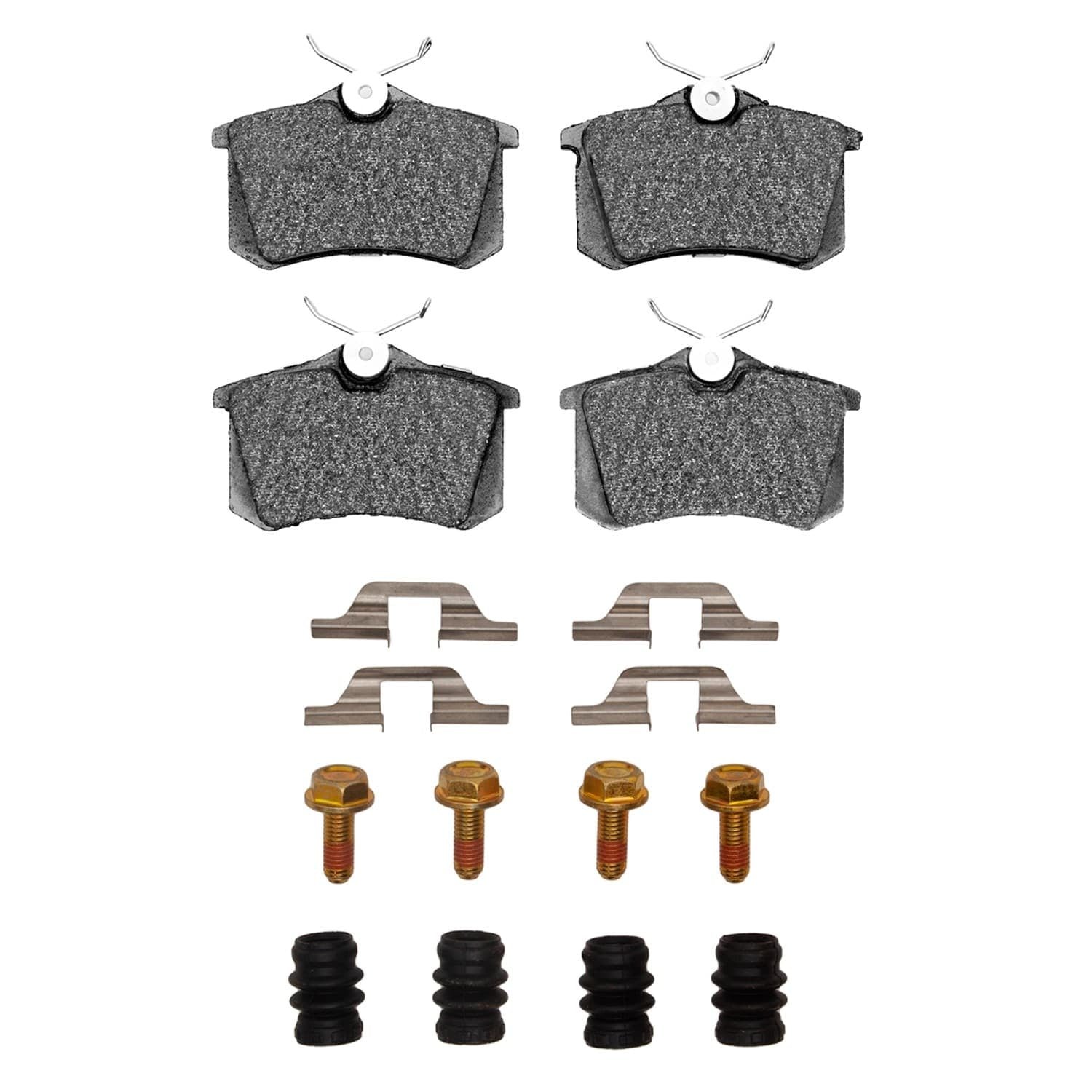 DF_1551034003_Fro.jpg Dynamic Friction 1999-2008 Audi A6 (USA/Canada) Rear 5000 Advanced Ceramic Brake Pads and Hardware Kit - Image 1
