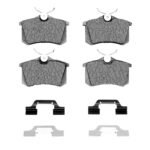 Dynamic Friction 2004-2005 Volkswagen Jetta Sedan Rear 5000 Advanced Ceramic Brake Pads and Hardware Kit