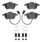 Dynamic Friction 1992-2000 Audi A6 (USA/Canada) Front 5000 Advanced Low Metallic Brake Pads and Hardware Kit