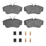 Dynamic Friction 1992-1999 Volkswagen EuroVan Front 5000 Advanced Low Metallic Brake Pads and Hardware Kit