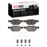 Dynamic Friction 1995-2006 Audi TT Quattro Front 5000 Advanced Low Metallic Brake Pads and Hardware Kit