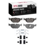 Dynamic Friction 1996-2003 BMW 540i Rear 5000 Advanced Low Metallic Brake Pads and Hardware Kit