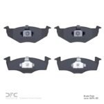 Dynamic Friction 1997-1998 Volkswagen Jetta Sedan/Golf Front 5000 Advanced Semi Metallic Brake Pads - Image 2
