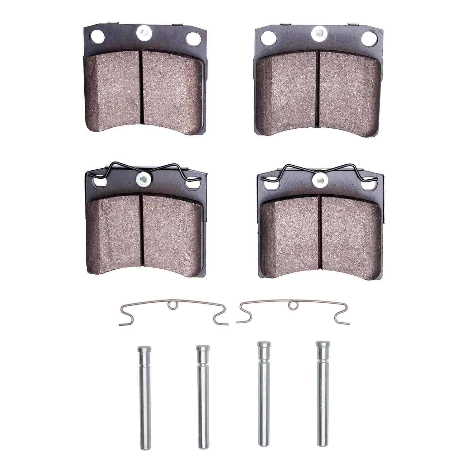 DF_1551070301_Fro.jpg Dynamic Friction 1992-1999 Volkswagen EuroVan Front 5000 Advanced Semi Metallic Brake Pads and Hardware Kit - Image 1