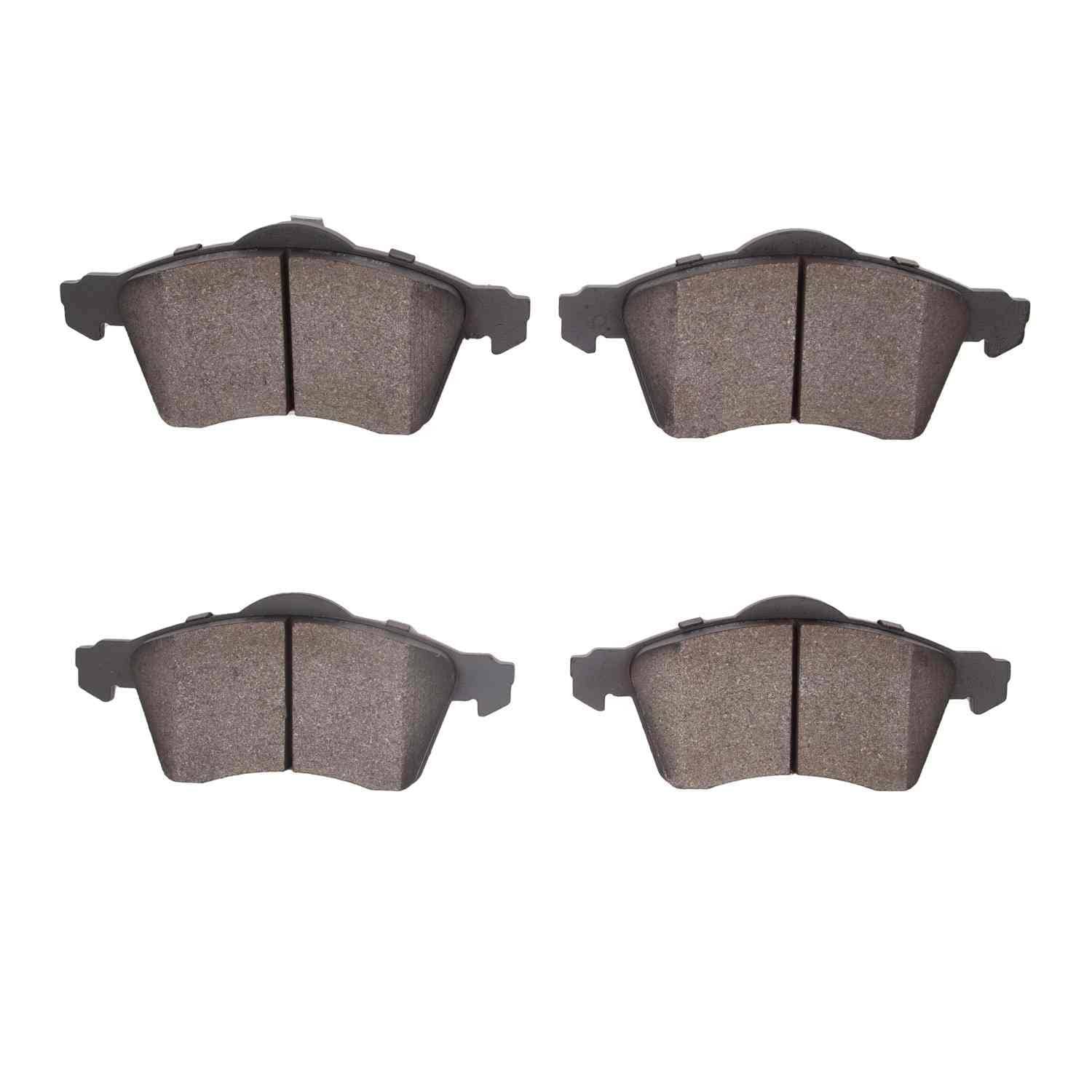 DF_1551070500_Fro.jpg Dynamic Friction 1996-1999 Volkswagen EuroVan Front 5000 Advanced Low Metallic Brake Pads - Image 1