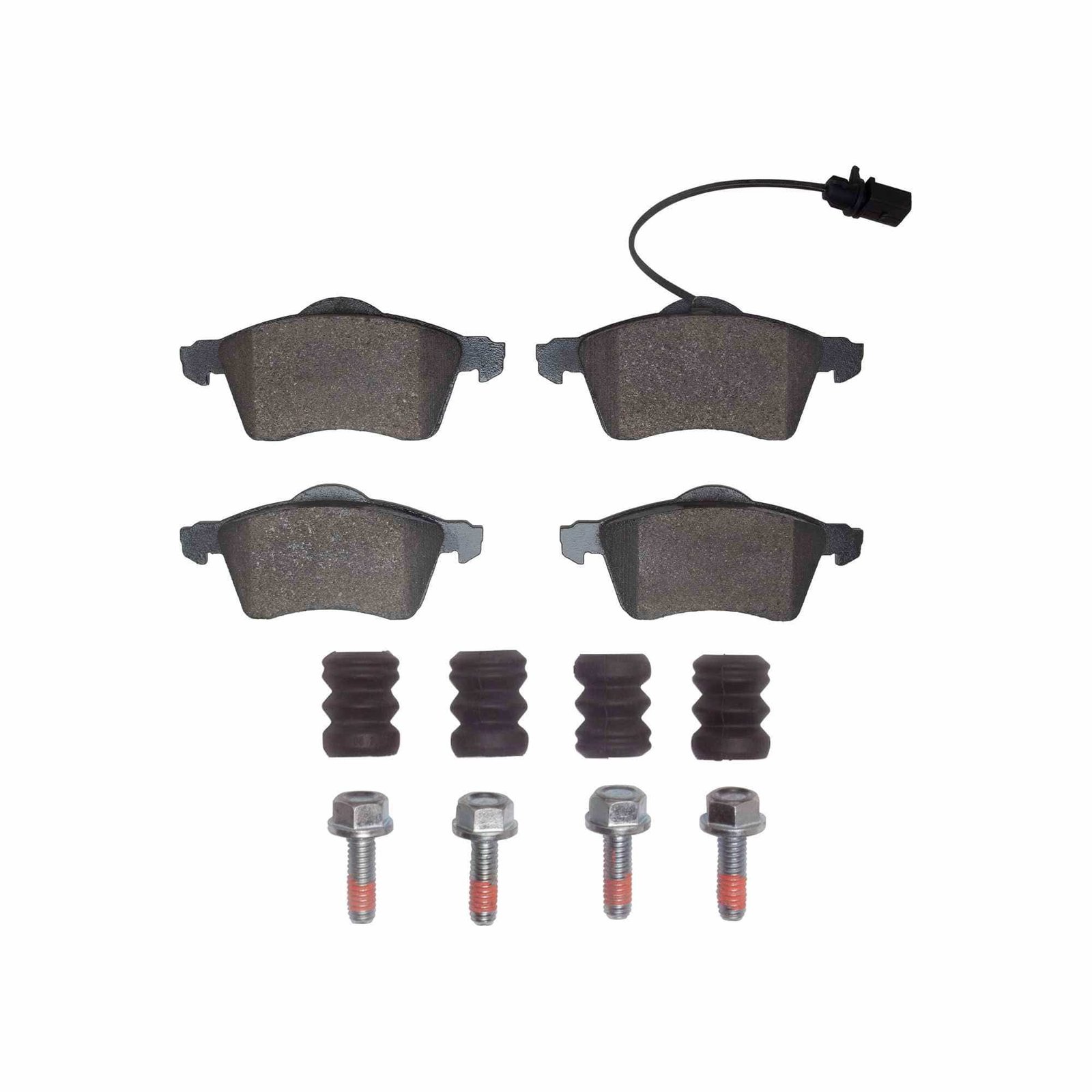 DF_1551070512_Kit.jpg Dynamic Friction 2000-2000 Volkswagen EuroVan Front 5000 Advanced Low Metallic Brake Pads and Hardware Kit - Image 1
