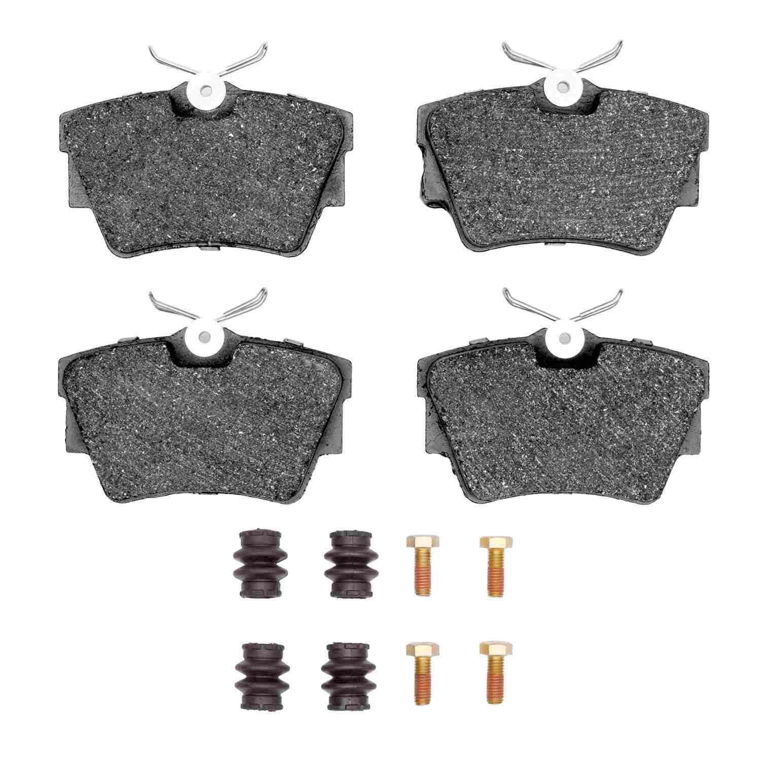 DF_1551070601_Fro.jpg Dynamic Friction 1996-1997 Volkswagen EuroVan Rear 5000 Advanced Low Metallic Brake Pads and Hardware Kit - Image 1