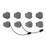 Dynamic Friction 2000-2003 Audi A8 Front 5000 Advanced Low Metallic Brake Pads