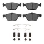 Dynamic Friction 2004-2009 Mercedes-Benz E320 Front 5000 Advanced Low Metallic Brake Pads and Hardware Kit
