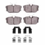 Dynamic Friction 1992-1999 Volkswagen EuroVan Rear 5000 Advanced Semi Metallic Brake Pads and Hardware Kit