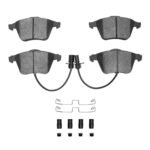 Dynamic Friction 2001-2005 Audi Allroad Front 5000 Advanced Low Metallic Brake Pads and Hardware Kit