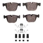 Dynamic Friction 2007-2019 BMW X6 Rear 5000 Advanced Low Metallic Brake Pads and Hardware Kit