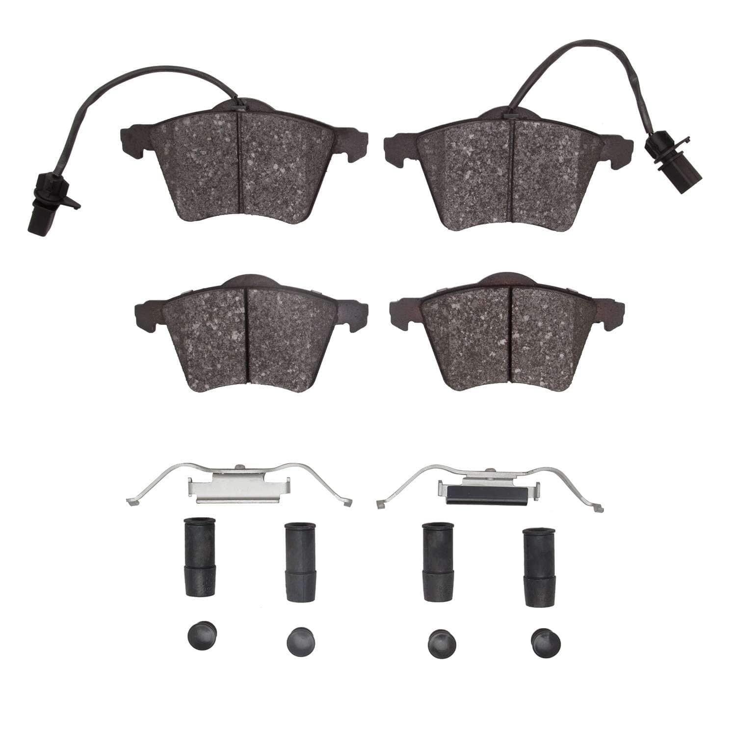 DF_1551098201_Fro.jpg Dynamic Friction 2001-2003 Volkswagen EuroVan Front 5000 Advanced Low Metallic Brake Pads and Hardware Kit - Image 1