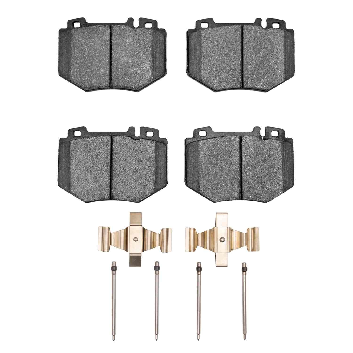 DF_1551098501_Fro.jpg Dynamic Friction 2001-2003 Mercedes-Benz S600 Front 5000 Advanced Low Metallic Brake Pads and Hardware Kit - Image 1