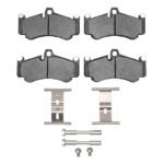 Dynamic Friction 2002-2013 Porsche 911 Front/Rear 5000 Advanced Low Metallic Brake Pads and Hardware Kit